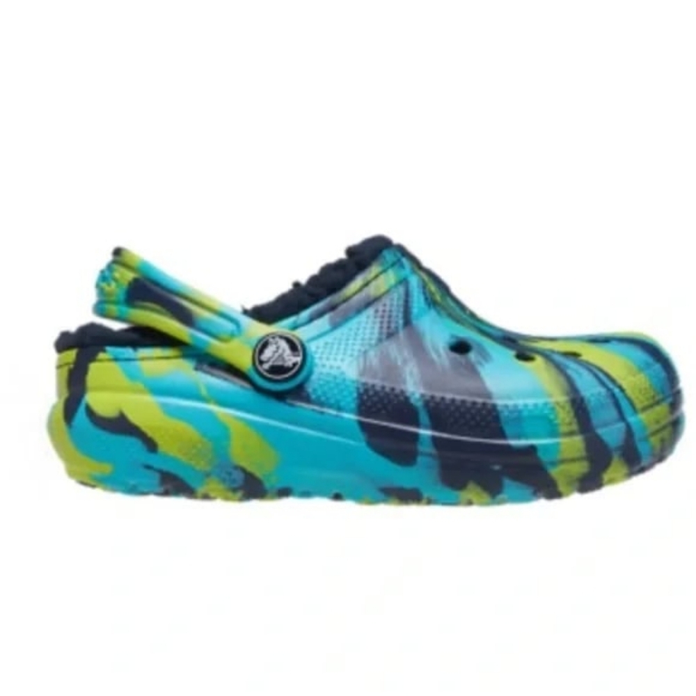 Youth Crocs Classic Lined Tie dye marble NWT Kids 6